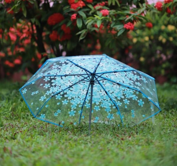 Premium Sakura Print Transparent Umbrella