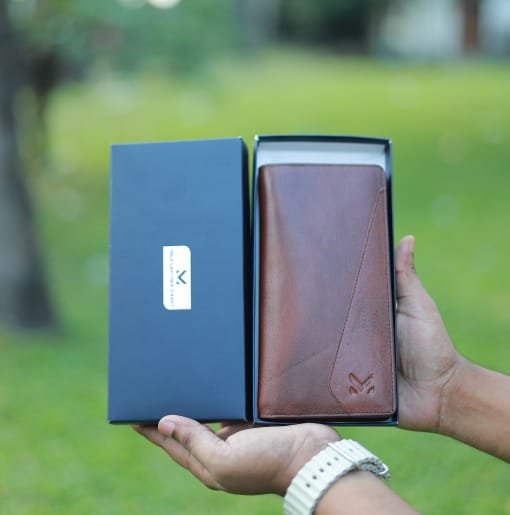 WhatsApp Image 2026-09-30 at 11.25.32 AM Classic Genuine Cow Leather Chocolate Color Wallet