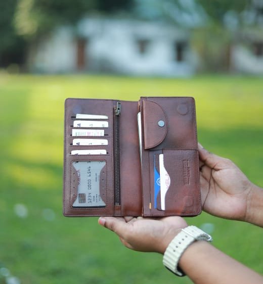 WhatsApp Image 2026-09-30 at 11.25.32 AM Classic Genuine Cow Leather Chocolate Color Wallet