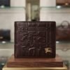 cc1 Chocolate Color Short Leather Wallet